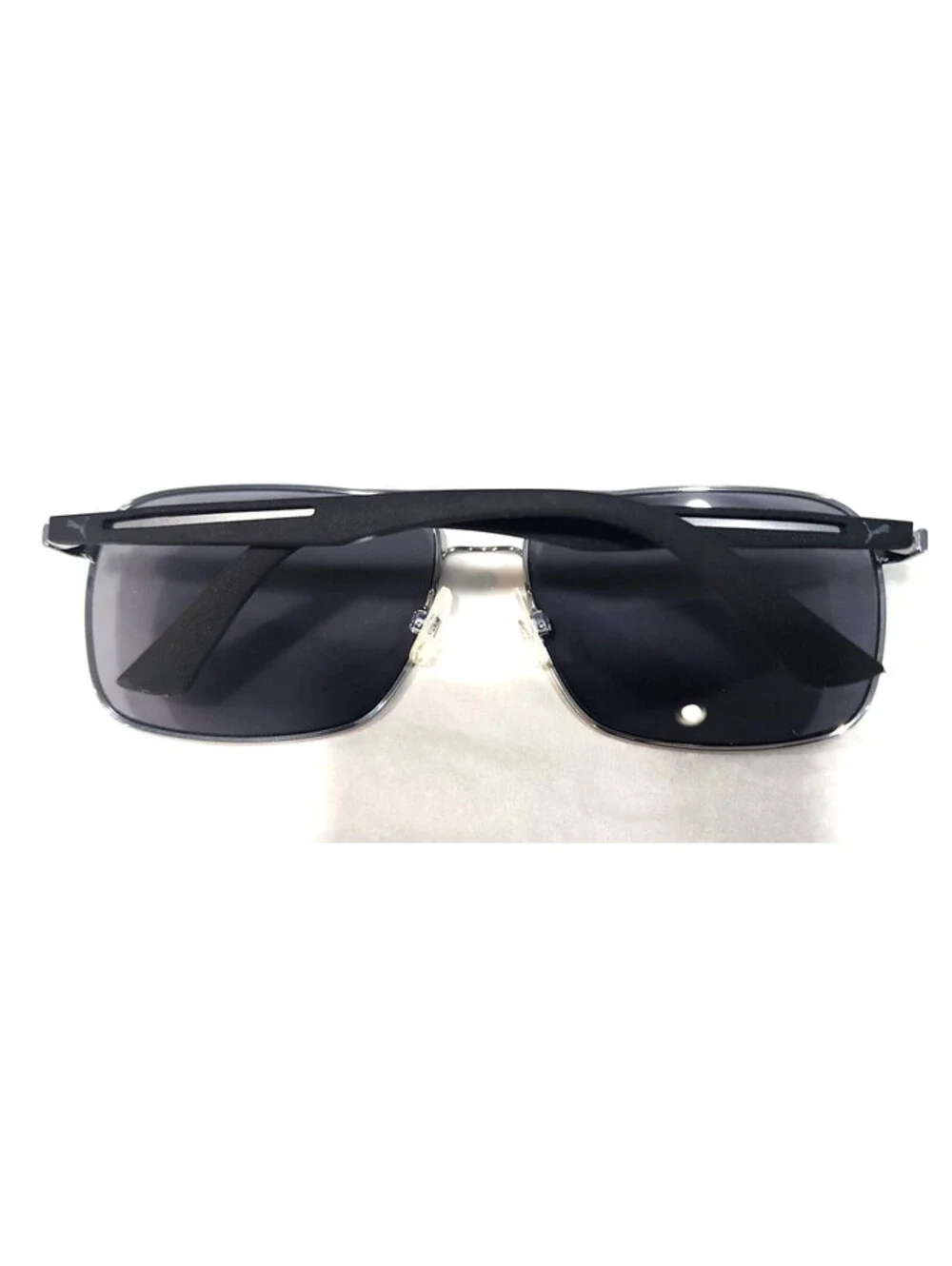 PUMA PU0006S 003 Flexstyle Gunmetal Square Sunglasses 59-16 135 New Box Pouch